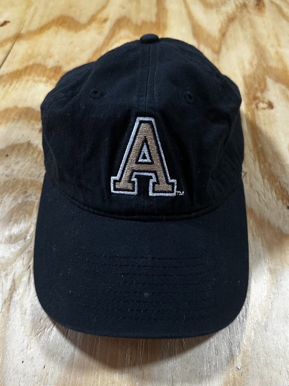 Champion Black Embroidered Letter A Hat - One Size